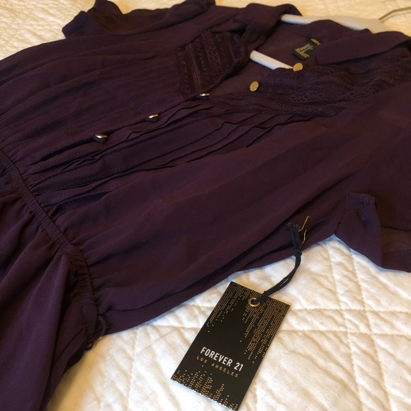 Forever 21 Sheer Dress NWT ! SMALL - Picture 6 of 9